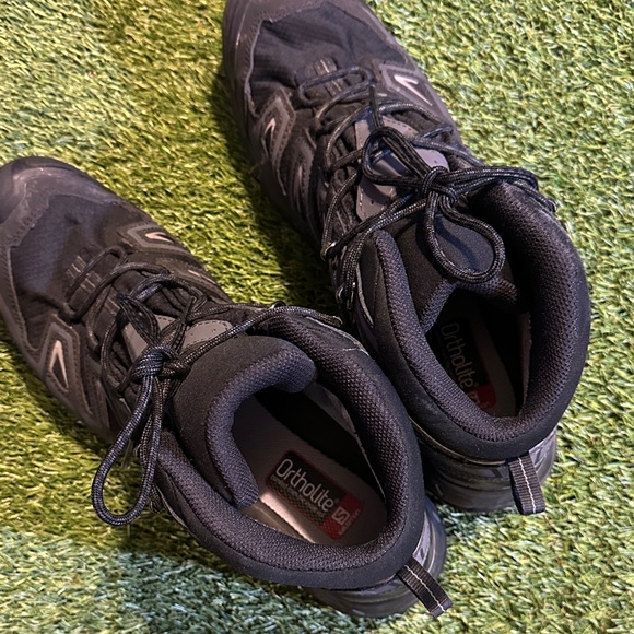 Salomon X GTX Goretex Ortholite Men's Black Athletic Shoes Size 13 - Picture 3 of 5